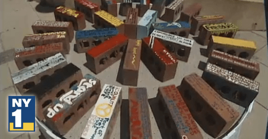 Immigration Opponents’ Bricks Repurposed For A Respectful Bronx&nbsp;Artwork